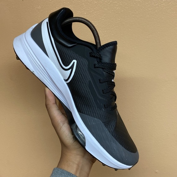 Nike React Air Zoom Infinity Tour NEXT% Spikeless Golf Shoes “Black Gray White” - Picture 12 of 17